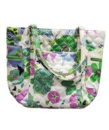 Vera Bradley Alicia Butterfly Quilted Magnetic Snap Shoulder Tote Shoppi... - $15.98