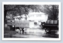 RPPC Recycling Pick Up Trucks New Jersey NJ Kowalak Photo 1990 UNP Postcard L16 - £7.92 GBP