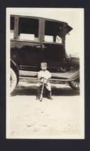 SNAPSHOT from ALBUM * Little boy with scooter next to nice car - $7.95