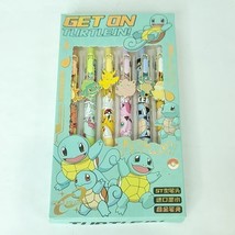 Squirtle Gel Pen Set Cartoon Pokemon Ballpoint Writing Pen NEW 6 Pieces ... - $25.73