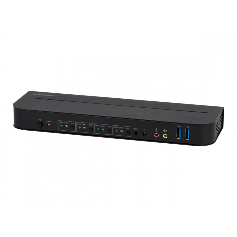 Monoprice 42644 BLACKBIRD 4K HDMI 2.0 USB 3.0 4X1 KVM SWITCH_ 4K@60HZ_ H... - $142.70