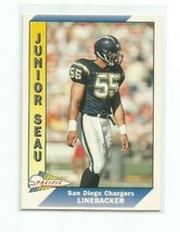 Junior Seau (San Diego Chargers) 1991 Pacific Football Card #451 - £3.94 GBP