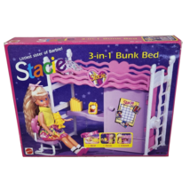Vintage 1993 Stacie 3 In 1 Bunk Bed Sealed # 9510 100% Complete In Box Barbie - £66.53 GBP