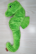 Adventure planet green seahorse plush stuffed animal 19-20&quot; blue eyes - $9.89
