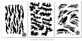 Camo Painting Stencils Trucks Duck boats Guns Camouflage Mylar Sheets (3... - £11.59 GBP