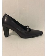 Studio Spiga Elissa Women&#39;s Eggplant Leather High Heel Pumps Shoes Size 6 - $735.11 MXN