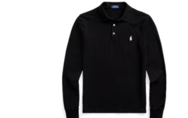 Polo Ralph Lauren Men&#39;s Black Classic-Fit Long Sleeve Soft Polo Shirt XS - $69.99