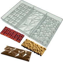 3 Kinds Shape Chocolate Bar Mold Break Apart Molds Protein Energy Bar Maker - £19.65 GBP+