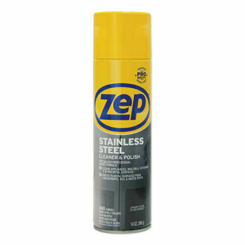 Primary image for Zep Commercial Stainless Steel Polish, 14 oz Aerosol (ZPEZUSSTL14EA)