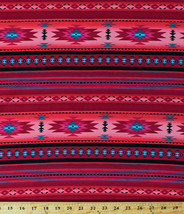 Cotton Pink Southwestern Stripes Aztec Tucson Fabric Print by the Yard D467.41 - £10.31 GBP