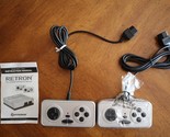 Lot 2x Hyperkin Retron 1 (Old Version) Replacement Controllers Silver + ... - $10.00