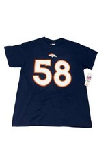 Von Miller Denver Broncos NFL Team Apparel  T Shirt Size L 42/44 - £7.92 GBP