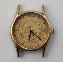 Women&#39;s Seiko South Dakota State University Quartz Gold Tone Watch - Untested - £11.49 GBP