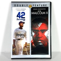 42 / Malcolm X (2-Disc DVD, Widescreen Dbl Feat.) Brand New !  Denzel Washington - £7.57 GBP
