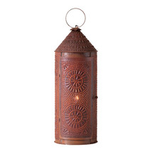 Irvin&#39;s Country Tinware 22-Inch Chimney Lantern in Rustic Tin - £81.87 GBP