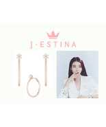 [J.ESTINA] WHITEMOND 14K Earrings (JJMBEQ1BF532R4000) Park Minyoung, IU&#39;... - £317.01 GBP
