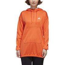adidas Female New Authentic Hooded Sweatshirt GD9028 Semi Solar Orange S... - $44.55
