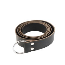 Medieval Gears Brand Medieval Genuine Black Leather Belt with Steel Hoop... - £13.43 GBP+