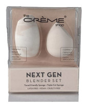 The Creme Shop Next Gen Blender Sponge Set-Sealed MSRP $22 Latex/Vegan Free NIB - £7.77 GBP