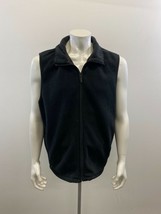 R&amp;R Sport Men&#39;s Full Zip Fleece Vest Size Large 42-44 Black Sleeveless M... - $11.87