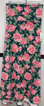NWT 2.0 LULAROE 3XL Dark Green with Pink Roses Floral Knit Maxi Skirt Dress - £34.60 GBP