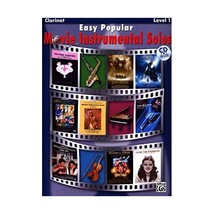 Easy Popular Movie Instrumental Solos for Clarinet: Clarinet Alfred Publishing ( - $13.00