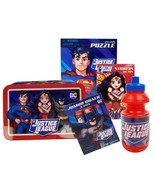 Justice League Valentine&#39;s Day Tin Box Gift Set Child Unisex Incl. Puzzl... - £17.08 GBP