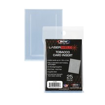 50 packs of 25 (1250) BCW LaserWeld Tobacco Card Insert Sleeves - £51.82 GBP