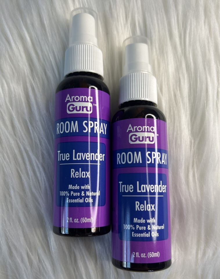 2-Pack Relaxing Lavender Essential Oil Spray - 2oz for Room, Pillow, Bed... - $9.99