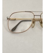 New Double Bridged Santoni Gold &amp; Silver Aviator Glasses Demo Lenses 57-... - $34.30 CAD