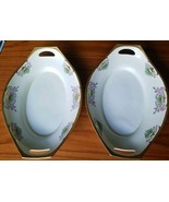 Pair of Handled Serving Dishes PSAA Oremont Bavaria 1927 &amp; 1936 Deco Han... - £60.53 GBP
