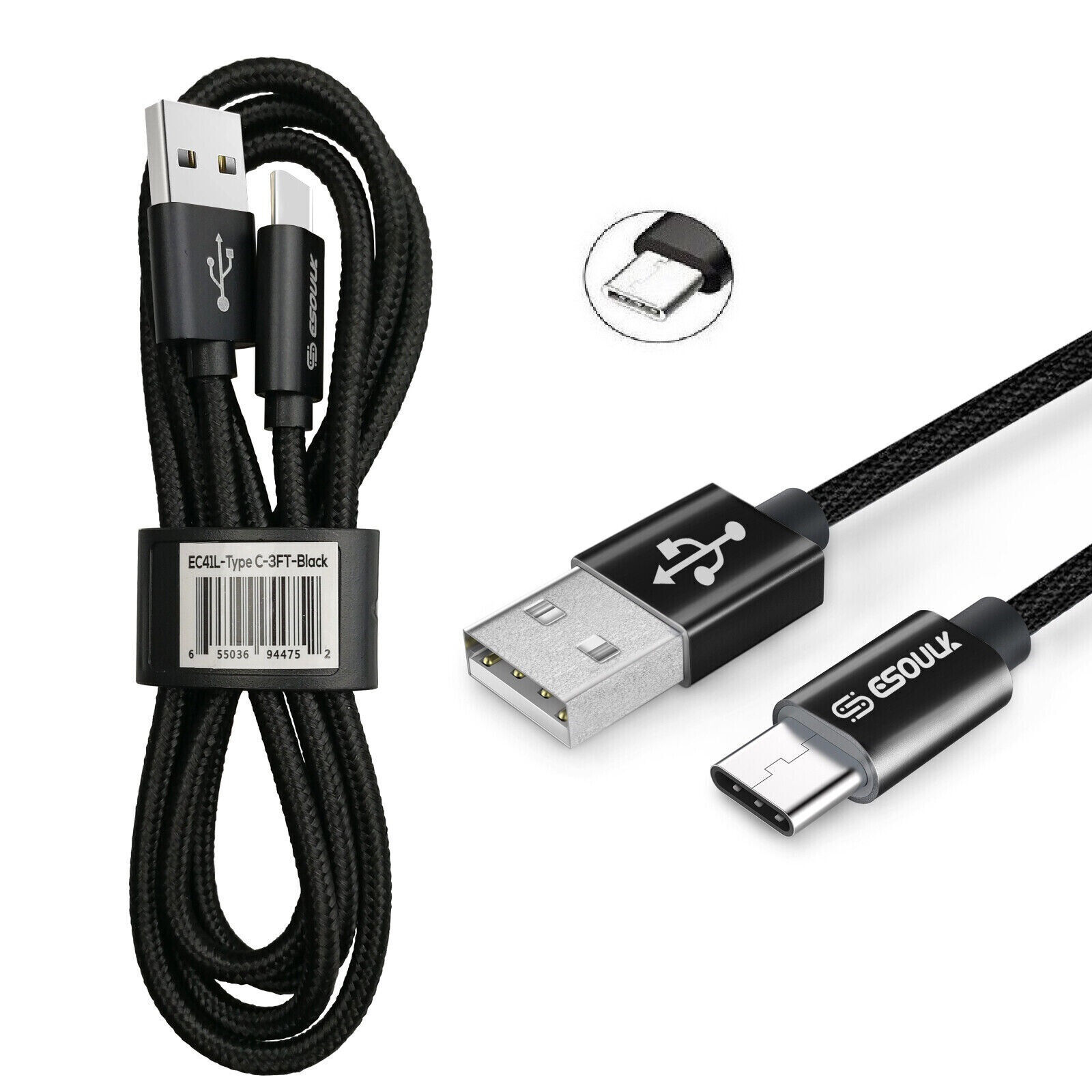 Type C Fast Charge 3.1 USB Cable For Cricket Vision Plus Vision+ - $9.36