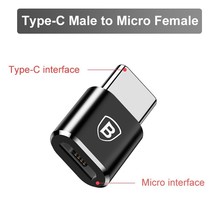 Baseus USB 3.1 Adapter OTG Type C to USB Adapter Female Converter For Macbook pr - £5.86 GBP