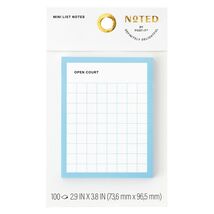 Post-it Sports Court Grid Line Sticky Notes 3x4 Blue 100 Sheets - €1,95 EUR