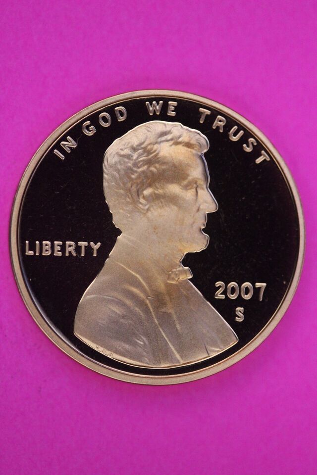 Gem Proof 2007 S Ultra Deep Cameo Lincoln Memorial Cent Same Coin In Pic... - $9.99