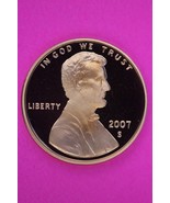 Gem Proof 2007 S Ultra Deep Cameo Lincoln Memorial Cent Same Coin In Pic... - $13.65 CAD