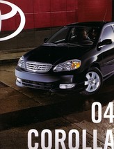 2004 Toyota COROLLA sales brochure catalog 04 US CE LE S - $6.00