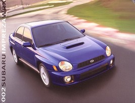 2002 Subaru IMPREZA WRX sales brochure catalog 02 US WRC - £7.92 GBP