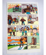 1980 Ad Acme Boots The Saga of Johnny West - $7.99