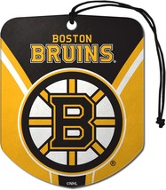 FANMATS 63172 NHL Boston Bruins Hanging Car Air Freshener, 2 Pack, Black Ice Sce - £14.45 GBP