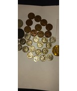 A US (35) COLLECTION OF COINS..MIXED LOT CULL TO VF. PENNY/NICKEL/DIME/Q... - $189.99