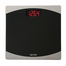 Taylor Glass Digital Bath Scale (Black/Silver) - £32.44 GBP