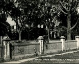 RPPC Hotel Casa Warden Fenceline Saint St Augustine Florida FL UNP Postcard - $7.12