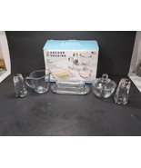 Anchor Hocking Clear 5 Piece Table Service, Savannah Shakers, Glass Serv... - $752.67 MXN
