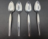 WM Rogers Mfg Co Stainless Steel Grapefruit Spoons - USA - Lot Of 4 - $14.29