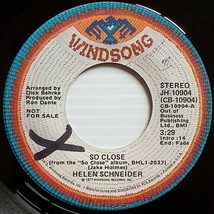 Helen Schneider - So Close [7&quot; 45 rpm Promo] on Windsong JH-10904 - £3.63 GBP