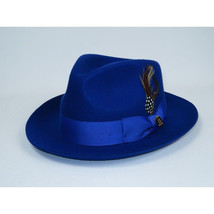 Bruno Capelo Hat Australian Wool Fedora Teardrop Crown Fabio FB235 Royal image 2