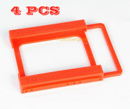 4X 2.5&quot; To 3.5&quot; Bay Ssd Metal Hard Drive Hdd Mounting Bracket Adapter Do... - $17.99
