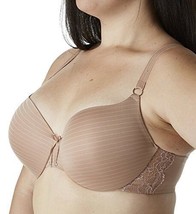 Ashley Graham Womens Intimate Lingerie Icon Bra,Size 44D,Cappuccino - £48.07 GBP