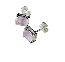 fine-looking Rose Quartz 925 Sterling Silver Pink genuine jewellery CA gift - $22.78